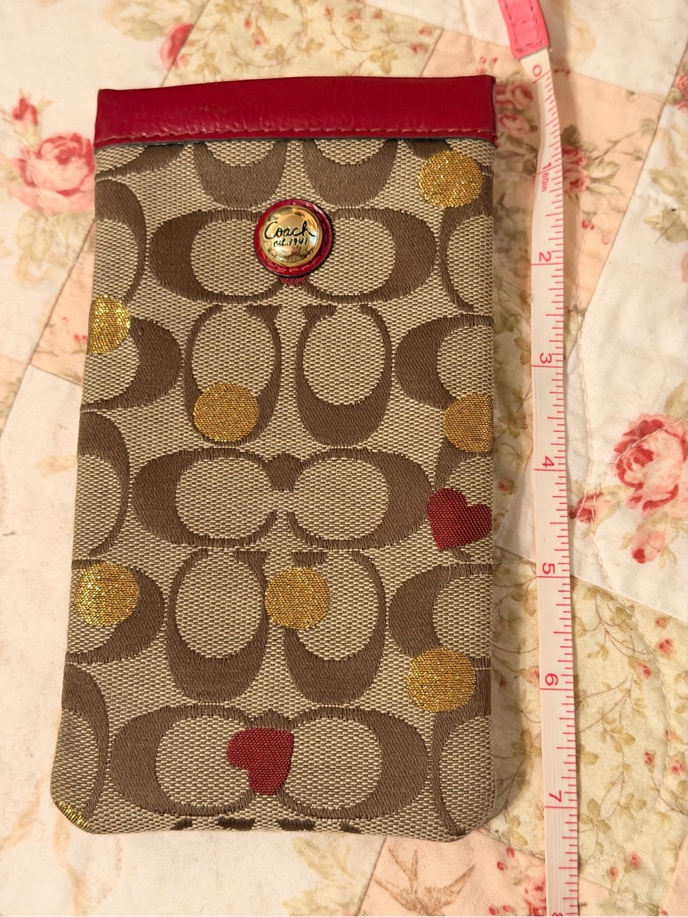 Coach Signature Canvas Eyeglass Sleeve - Picture 3 of 7